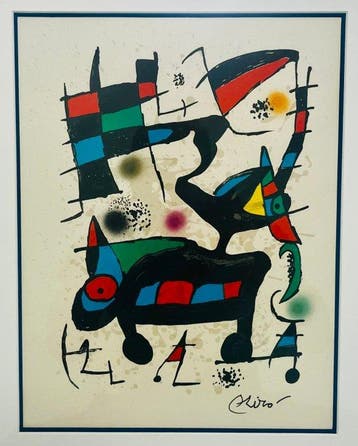 Joan Miro (1893-1983) - Oda a Joan Miró (with beautiful