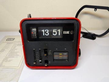 Flip klok - ELAC RD100 Space Age Flip-Clock Radio - Plastic