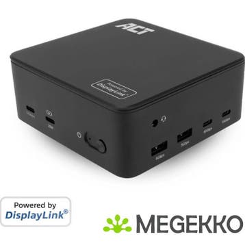 ACT Universeel USB-C Dockingstation 4K, voor 3, Verzenden, Nieuw