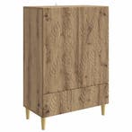 vidaXL Dressoir Artisanaal eiken 66 x 34,5 x 95 cm Bewerkt, Verzenden, Nieuw