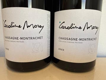 2022 Caroline Morey - Chassagne-Montrachet - 2 Bouteilles, Verzamelen, Wijnen, Nieuw