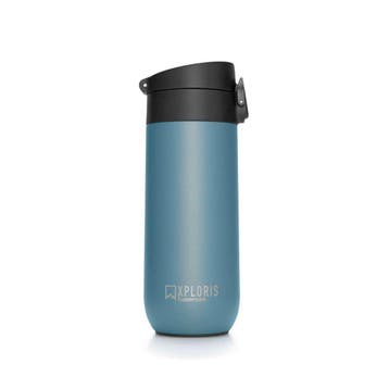 Tupperware Xploris Go Drinkfles 450 ml Blauw, Verzenden, Nieuw