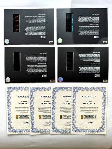 Stephen King – Extremely rare Set of 4 Mounted 35mm Film, Nieuw
