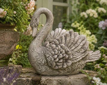 Pot de fleurs - Résine - pot à fleurs en forme de cygne