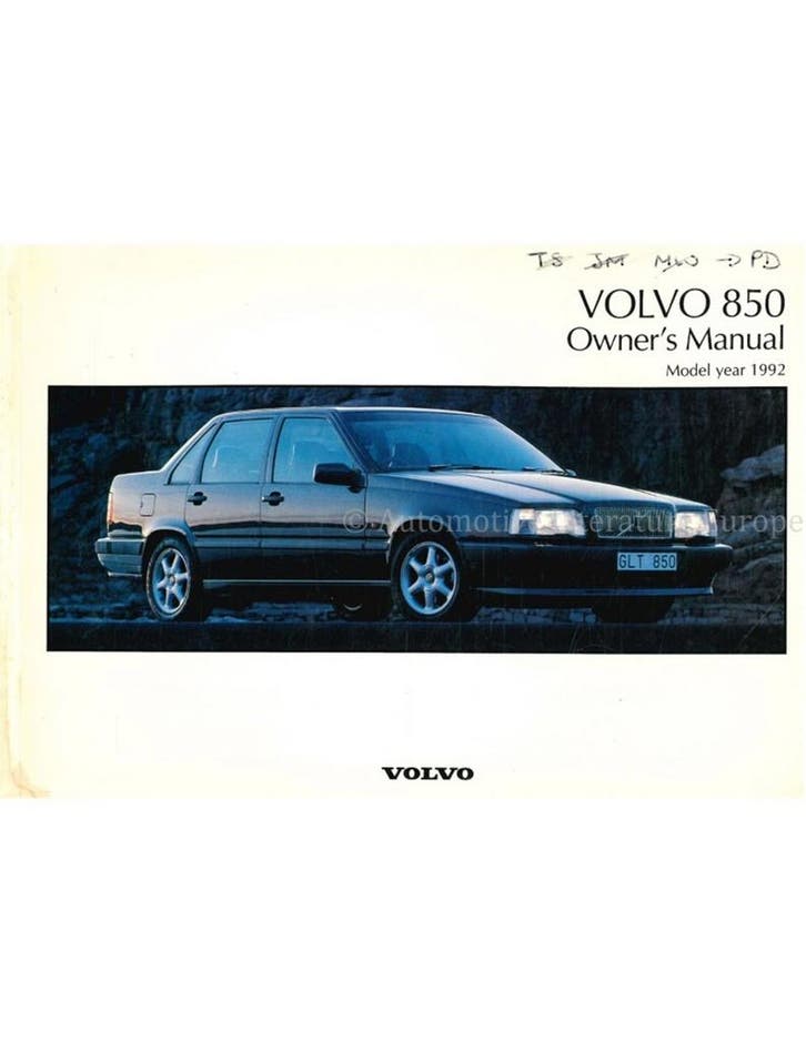 1992 VOLVO 850 INSTRUCTIEBOEKJE ENGELS, Autos : Divers, Modes d'emploi & Notices d'utilisation
