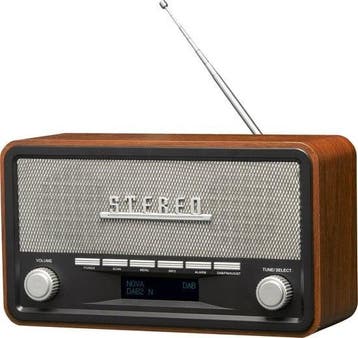 2dekans | Denver DAB Radio - Retro Radio - Bluetooth - DAB+/, Ophalen of Verzenden