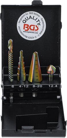 Bgs Technic HSS G-Multi borenset COBALT coated 4 delig, Verzenden, Nieuw