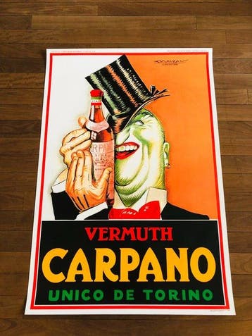 Achille Luciano Mauzan - Vermouth Carpano Unico de Torino