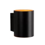 Spectrum - Wandlamp zwart goud koker G9, Verzenden, Nieuw, Metaal, Trendy verlichting