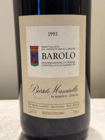 1993 Bartolo Mascarello - Barolo - 1 Magnum (1,5 L), Nieuw
