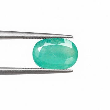1 pcs Groen Smaragd - 6.09 ct - Gemological Science, Nieuw
