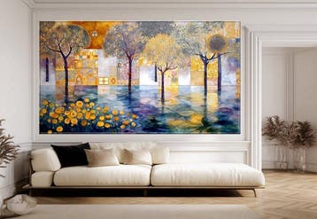 Mrs Art Prime - The Surrealistic Forest Escape in Klimt, Antiek en Kunst