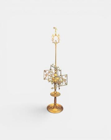 Lamp - leeuwen - Brons, Messing