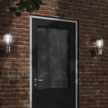 vidaXL Buitenwandlamp roestvrij staal zilverkleurig, Verzenden, Nieuw