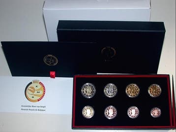 3,88 Euro, munten set 1 Cent-2 Euro 2023 Belgie Philippe, Postzegels en Munten, Verzenden, België