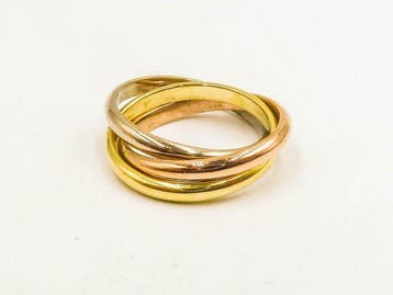 Ring - 18 karaat Geel goud, Witgoud, Roségoud, Nieuw