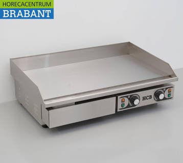 HCB RVS Gladde Grillplaat Bakplaat 73 cm 2 x 230V Horeca, Zakelijke goederen, Ophalen of Verzenden, Nieuw in verpakking