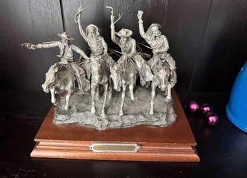 Chilmark - Frederic Remington (after) - sculptuur, Coming, Antiek en Kunst, Antiek | Keramiek en Aardewerk