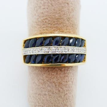 Zonder minimumprijs - Ring - 18 karaat Geel goud - 1.56ct.