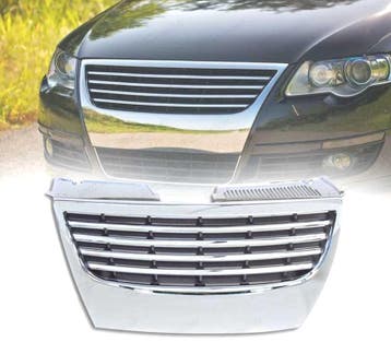 Calandre Pour Volkswagen Vw Passat 3C 05-10 Chromé Sans Pdc, Autos : Pièces & Accessoires, Verzenden