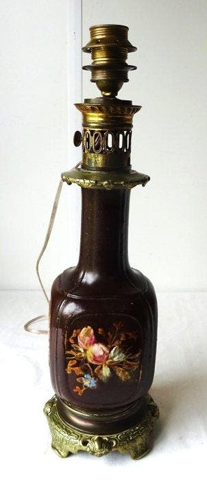 J I S - Lampe de table - Ancienne lampe à pétrole française