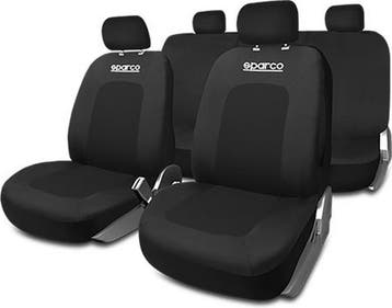 Sparco autostoelhoes set - Zwart, Caravans en Kamperen, Verzenden, Zo goed als nieuw