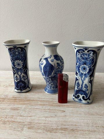 De Porceleyne Fles, Delft - Vaas (3) - Keramiek - Miniatuur