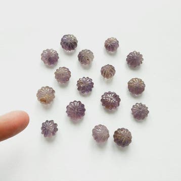 Birmanie antique, États Pyu Améthyste Perles de collier en, Antiquités & Art
