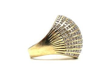 Ring - 18 karaat Geel goud - 2.17ct. tw. Diamant, Nieuw