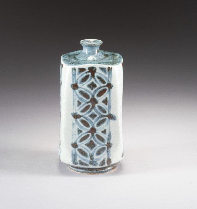 Mingei stenen aardewerk vaas - Steengoed - Kawai Tôru, Antiek en Kunst, Antiek | Overige Antiek