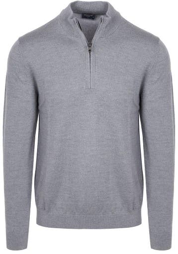 Olymp Half Zip Trui Wol Grijs maat Maat 52/54 (L) Heren, Verzenden, Nieuw, Grijs, OLYMP