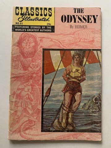 Classics Illustrated - The Odyssey ao - 5 Comic - 1969