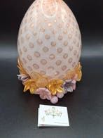 Murano - Sculpture, Œuf en verre soufflé - 18 cm - Verre de