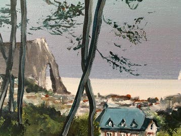 Philippe Laurent (XX-XXI) - Etretat sur les hauteurs