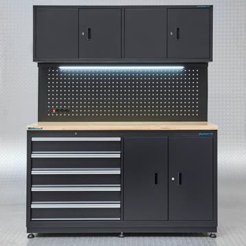 Datona Werkbank garage 160 cm - Datona - Zwart, Ophalen of Verzenden