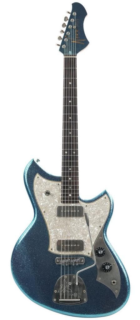 Novo Serus J Custom Lake Placid Blue Sparkle #25806, Muziek en Instrumenten, Snaarinstrumenten | Gitaren | Elektrisch, Verzenden
