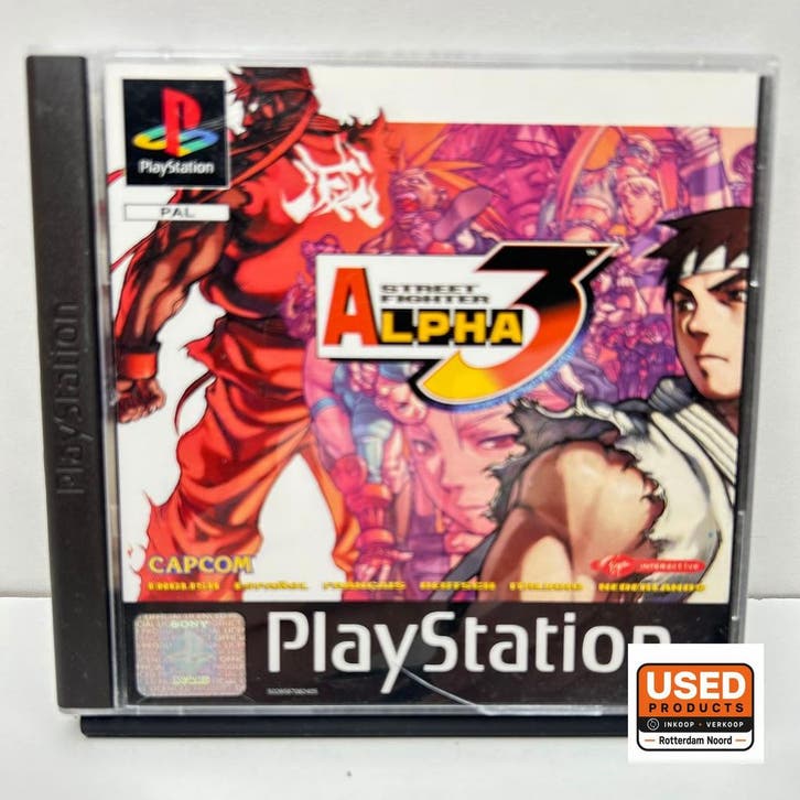 PS1 - Street Fighter Alpha 3, Games en Spelcomputers, Games | Sony PlayStation 1, Gebruikt, Verzenden