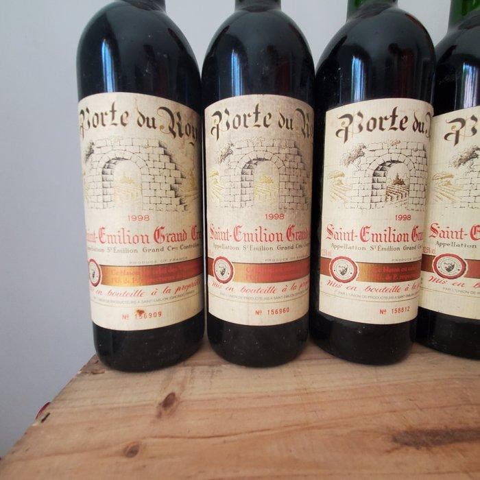 1998 Chateau Porte du Roy - Saint-Émilion Grand Cru - 6, Verzamelen, Wijnen