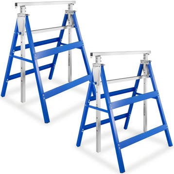 Set van 2 schragen in hoogte verstelbaar, inklapbaar - blauw, Autos : Divers, Accessoires de voiture, Verzenden