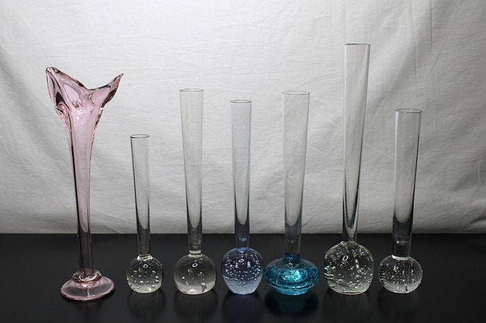 Vaas (7) - Glas - Solifleurs, Antiquités & Art, Antiquités | Verre & Cristal