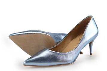 Carrano Sleehakken in maat 37 Zilver, Kleding | Dames, Overige kleuren, Verzenden, Zo goed als nieuw, Schoenen met hoge hakken