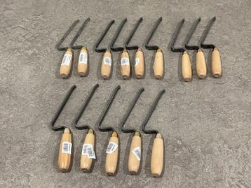 Veiling - Stootvoegers met houten handgreep set 14-delig, Nieuw