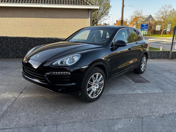 Porsche Cayenne met schade, Auto's, Porsche, Cayenne, Diesel, Zwart, Te koop, Zwart