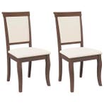 Eetkamerstoelen met kussen | 35% retour deal, Twee, Bruin, Verzenden, Zo goed als nieuw