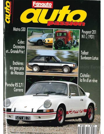 1990 AUTO PASSION TIJDSCHRIFT 37 FRANS, Ophalen of Verzenden, Nieuw