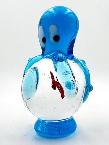 Guidotti - Sculpture, Polipo posato su una boccia - 5.5 cm -