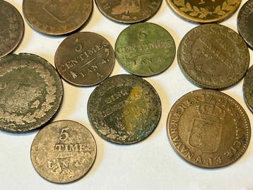 Frankrijk. République française. Lot de 35 monnaies