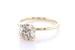 Ring - 14 karaat Geel goud - 1.52ct. tw. Diamant (Natuurlijk
