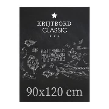 Krijtbord Classic 90x120 cm Horizontaal, Verzenden, Nieuw