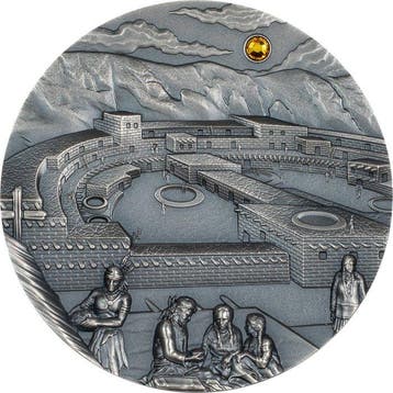 Palau. 10 Dollars 2024 Chaco Culture - Sun Dagger 2 Oz